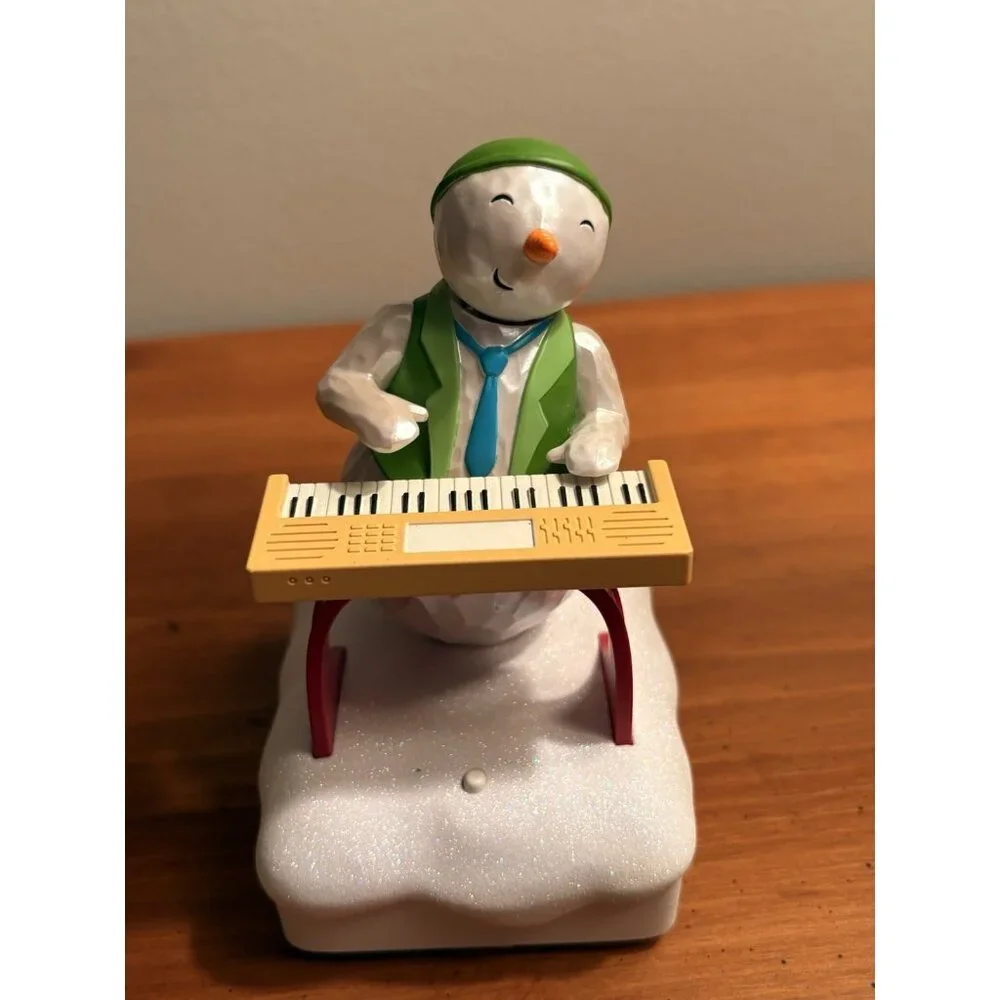 2 Hallmark 2010 Wireless Snowman Band Working Keyboard Ken Guitar Freddy - Picture 5 of 8